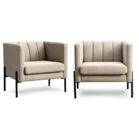 Set 2 Poltronas Drolet Tela Arena