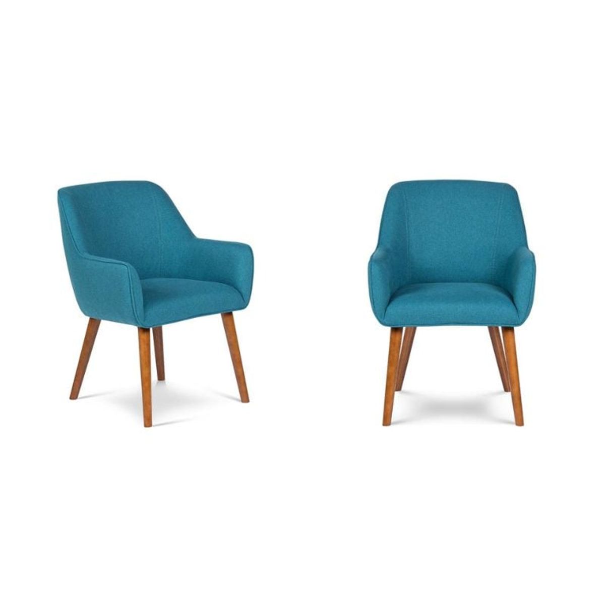 ROSEN - Set 2 Poltronas Rosen Matilda Tela Azul