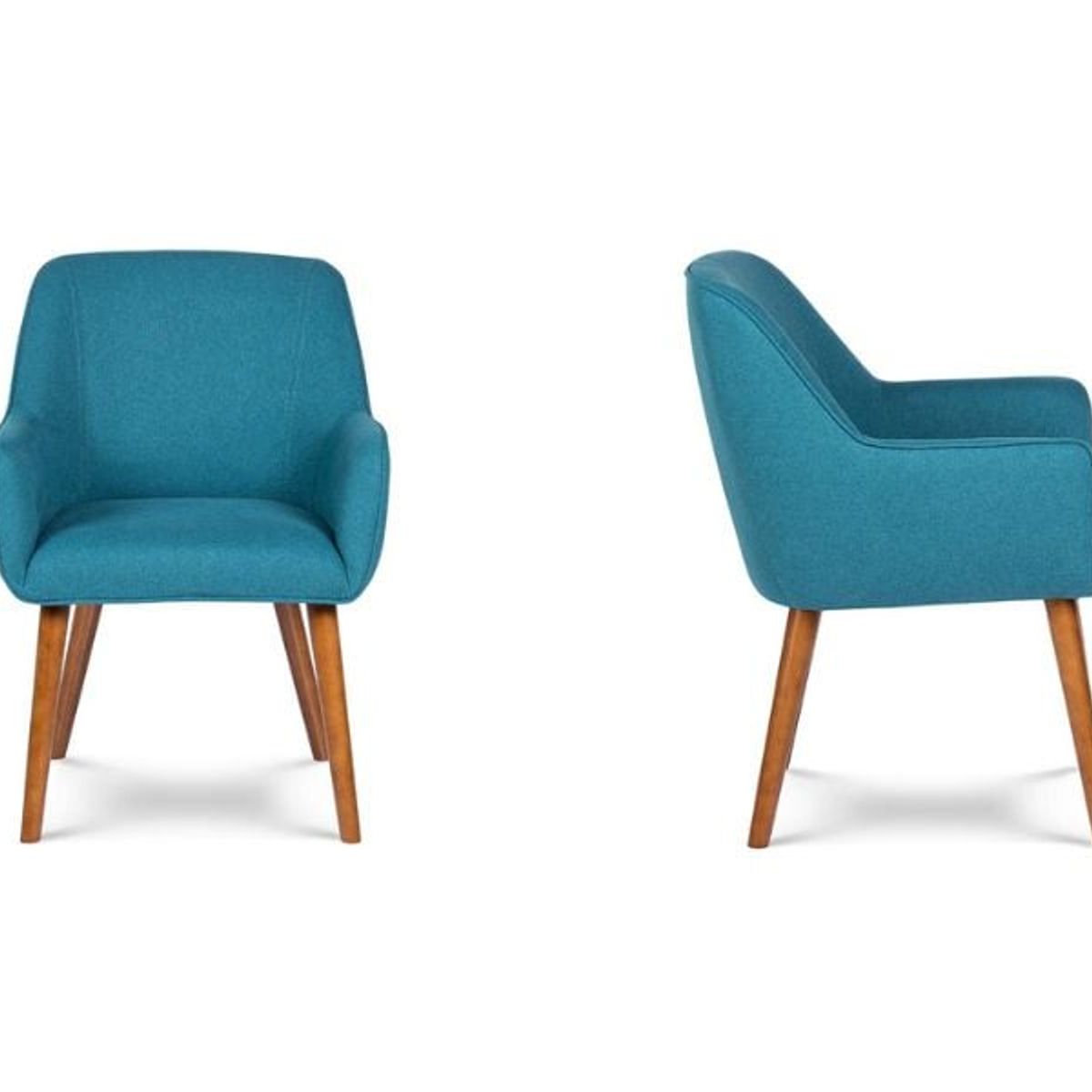 ROSEN - Set 2 Poltronas Rosen Matilda Tela Azul