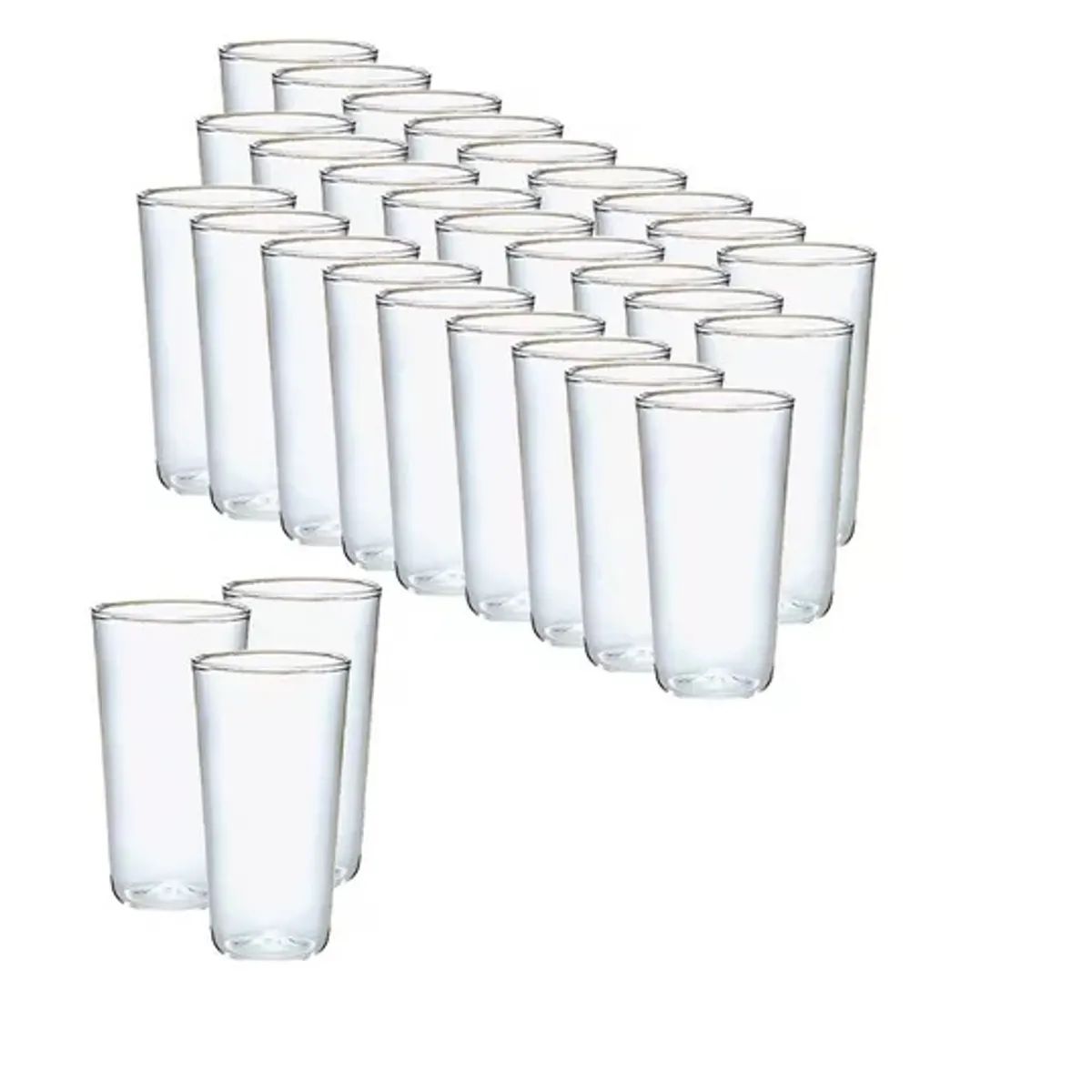 PASTELERIUS - 30 Set Vasos Desechables Vasos Reutilizables Vasos Cerveceros Vaso Plastico Vasos Acrilicos 300ml