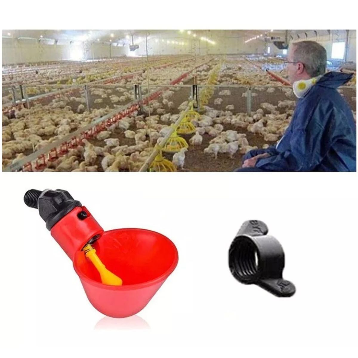 GENERICO - Bebedero Avicola Gallina Aves Pajaros 24un