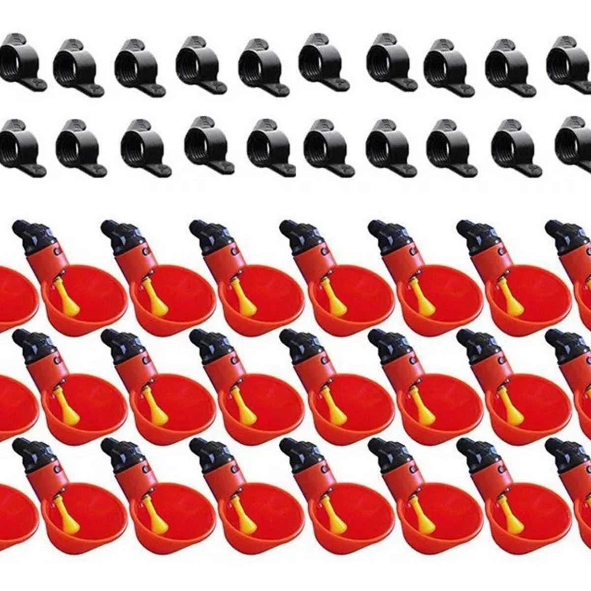 GENERICO - Bebedero Avicola Gallina Aves Pajaros 24un