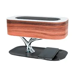 GENERICO - Lampara de Mesa con Carga Inalámbrica Parlante Bluetooth CR02