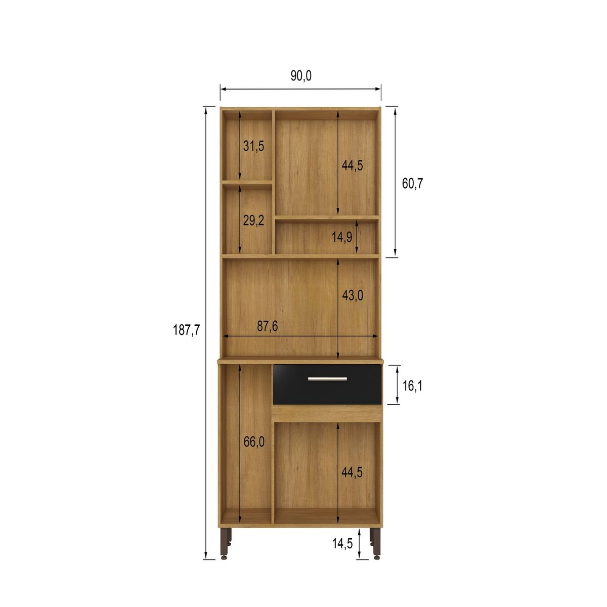 AMUV - Kit cocina 6 puertas 1 cajón Florencia 189X90X39