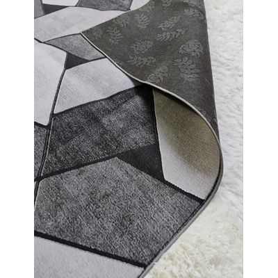 Imagen 2 del producto ALFOMBRA GRIS PIEDRA CON DISEÑO 3D 200X240 CM MARIA