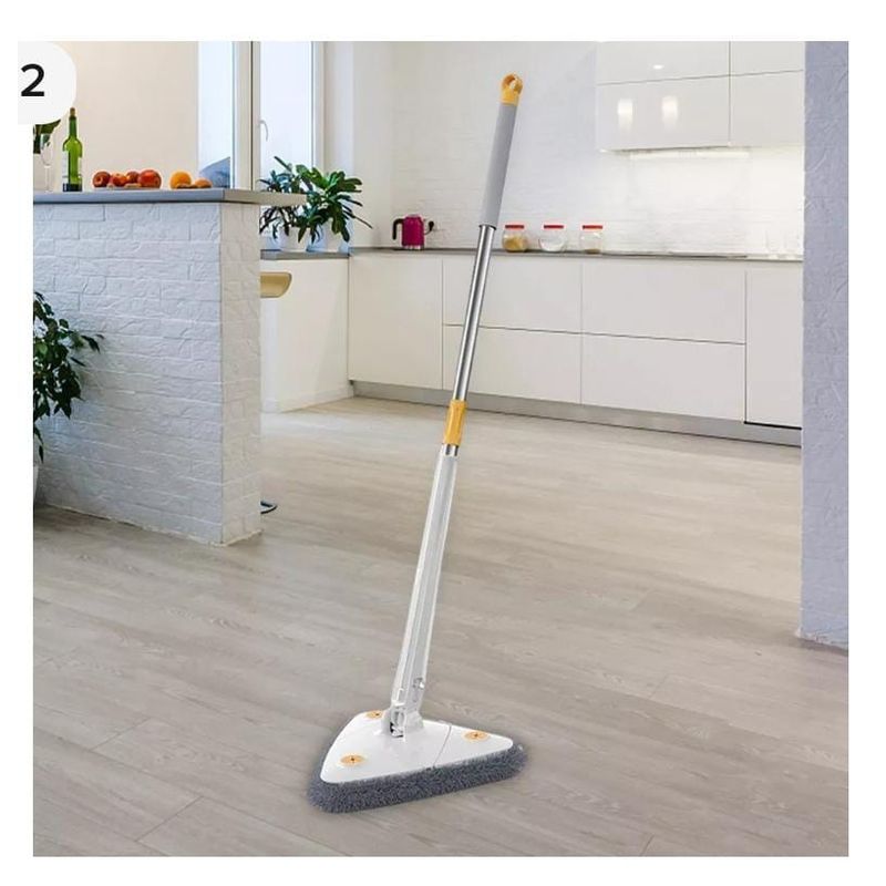 GENERICO - Fregona De Limpieza Triangular Ajustable 360 Grados