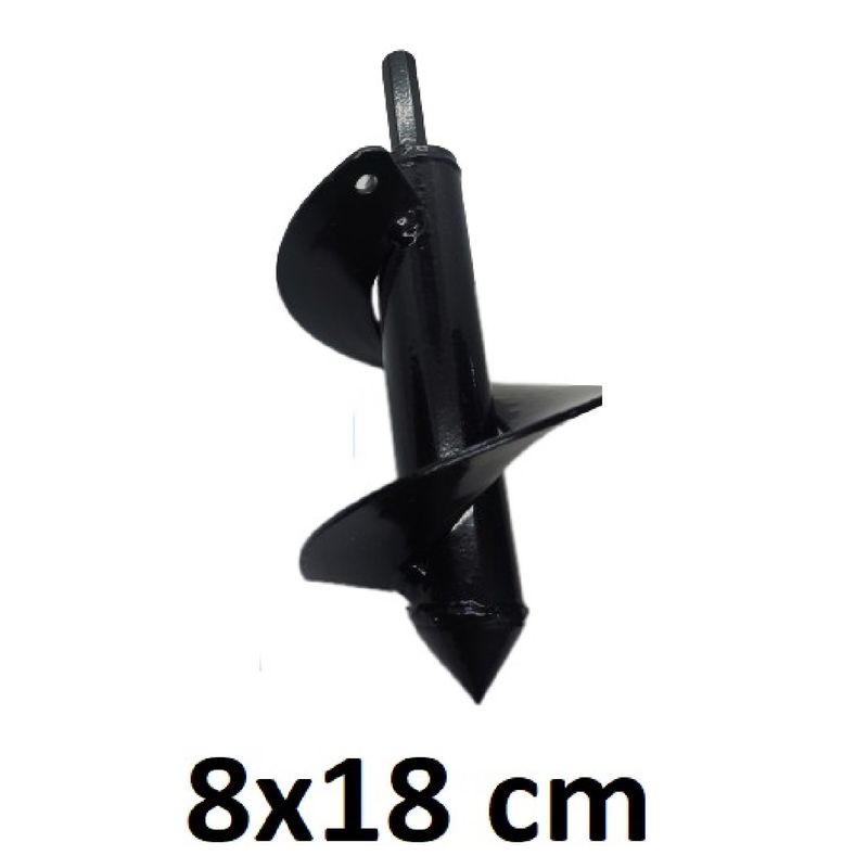 GENERICO - Broca Espiral De Acerocarbono Para Jardineríamaceta 8x18cm