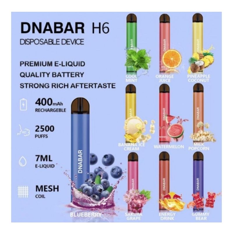 GENERICO - VAPORIZADOR DESECHABLE DNABAR H6