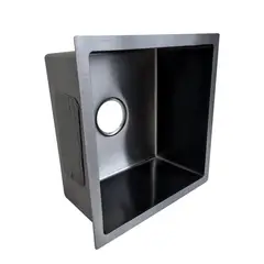 MODERN SPACE - Lavaplatos 39x36 Deluxe Negro Bajo O Sobre Cubierta