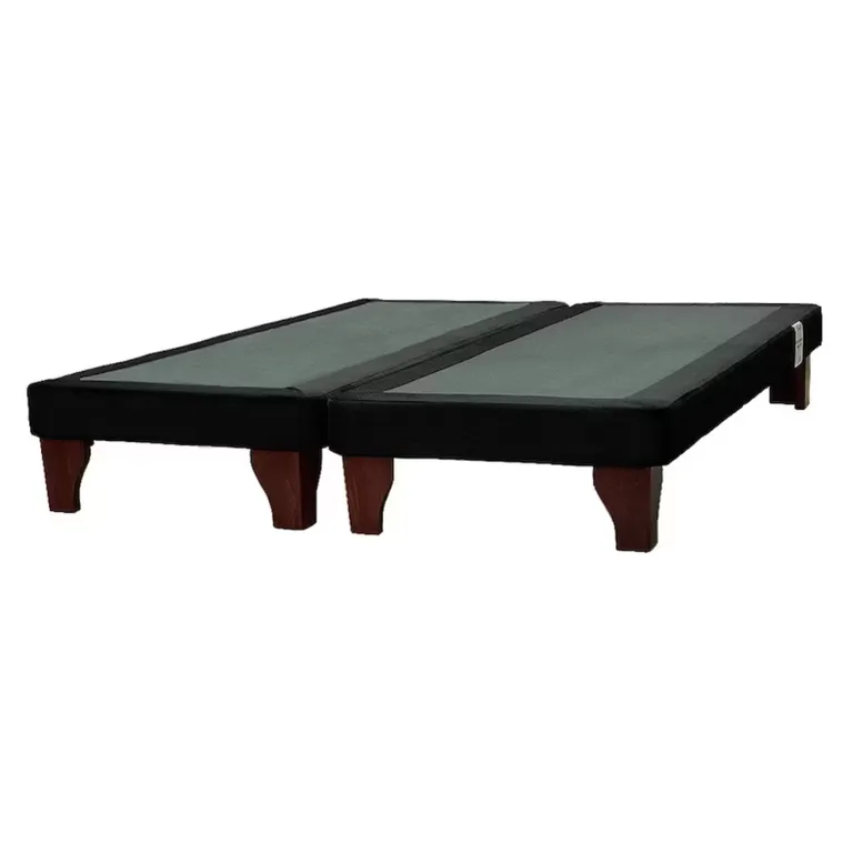Base De Cama Europea Negro Felpa King