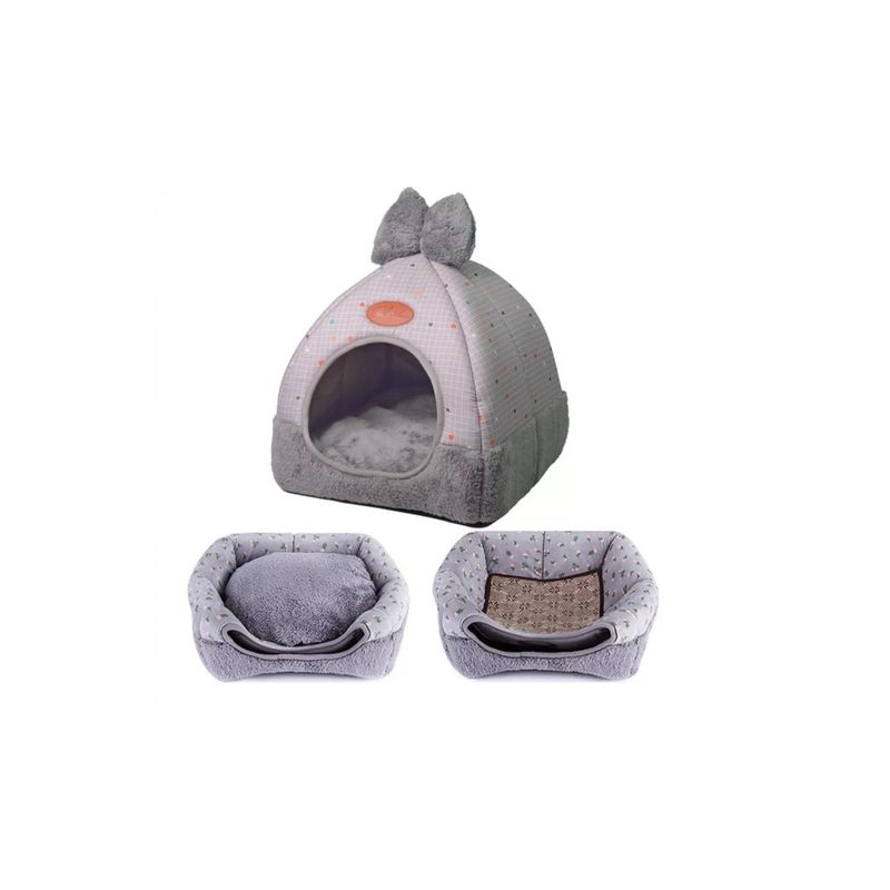 GENERICO - Casa Cama Iglú Mascota Gris