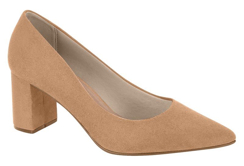 Zapato Mujer Efecto Gamuza Café