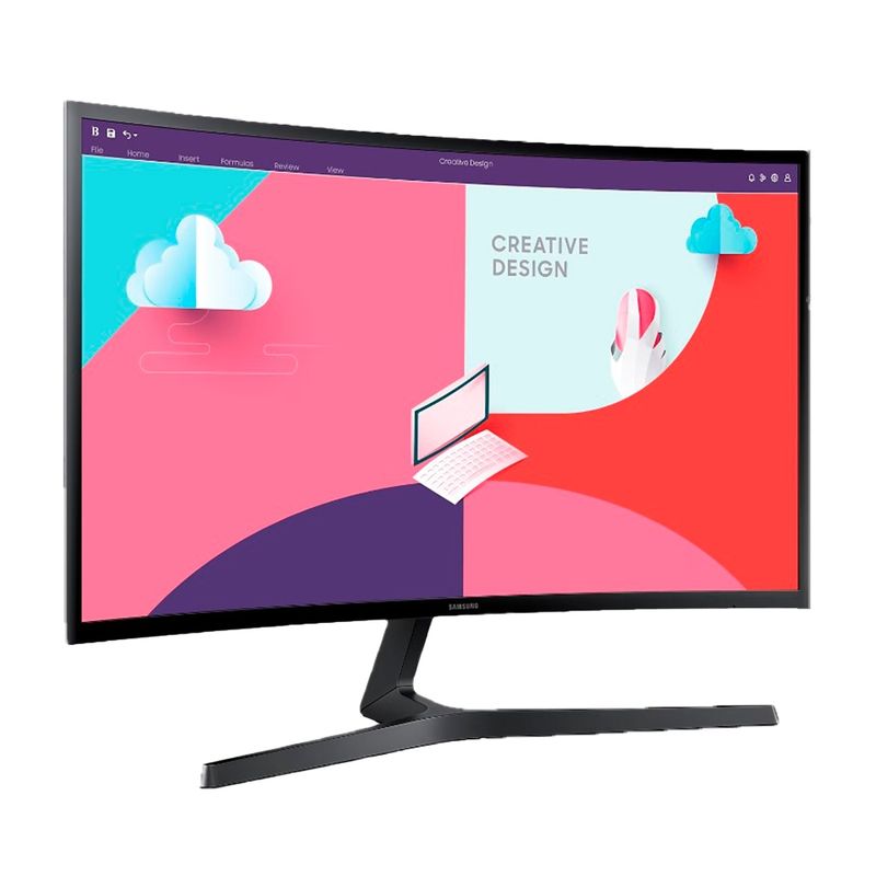 SAMSUNG - Monitor Samsung Monitor Curvo de 24” FHD LS24C366EALXZS