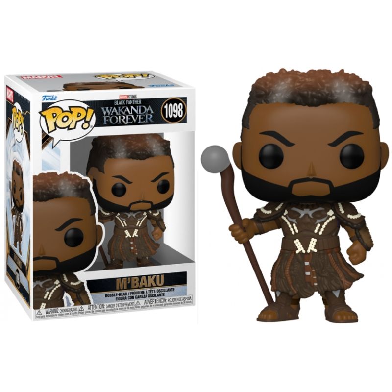 FUNKO - FUNKO 63942 POP MARVEL BLACK PANTHER WAKANDA FOREVER MBAKU