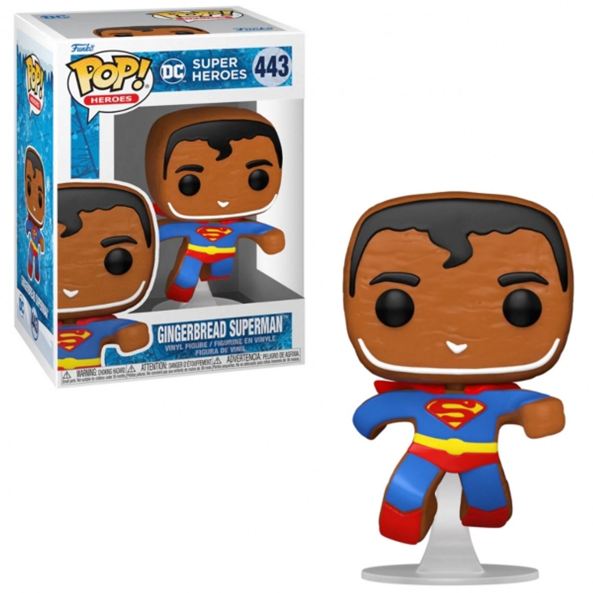 FUNKO - FUNKO 64322 POP HEROES DC HOLIDAY GINGERBREAD SUPERMAN