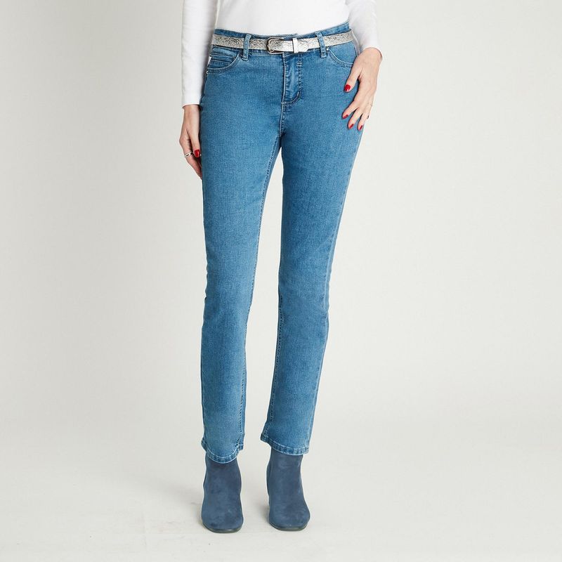 LORENZO DI PONTTI - Jeans Slim Push Up 5 Bolsillos Con Cinturon LORENZO DI PONTTI