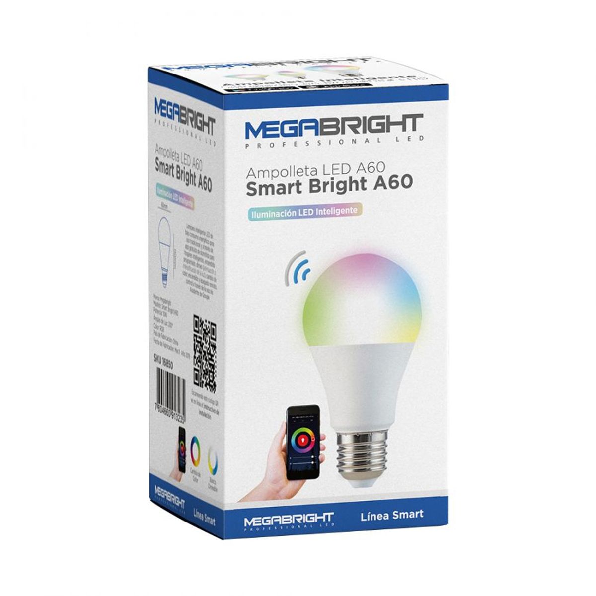 MEGABRIGHT - Ampolleta LED Smart A60 10W E27 Wifi