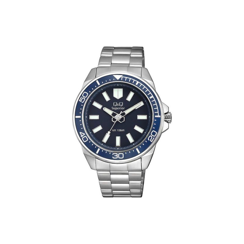 Q&Q - Reloj S374J212Y Análogo Plateado Q&Q Q&Q