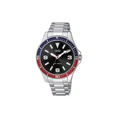 Q&Q - Reloj QB64J205Y Análogo Plateado