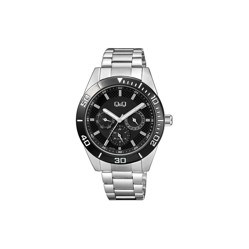 Q&Q - Reloj AA42J402Y Análogo Plateado Q&Q Q&Q