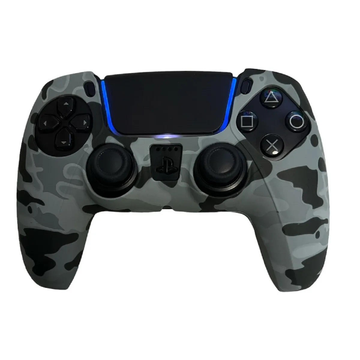 GENERICO - FUNDA JOYSTICK PS5 CAMUFLAJE GRIS