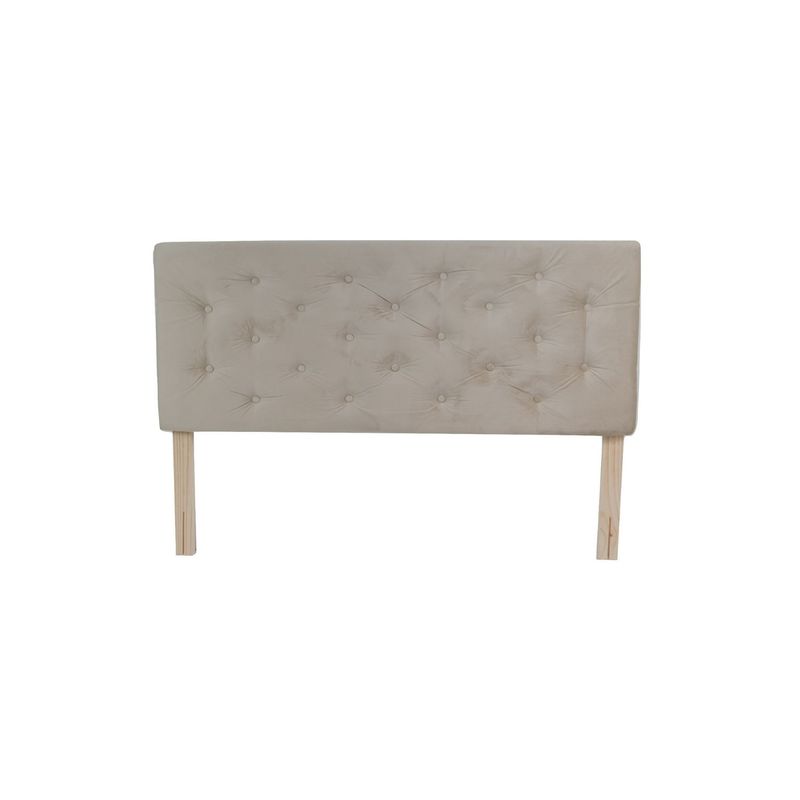 MUEBLES HVM - Respaldo HVM 2P Beige Felpa