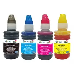 GENERICO - Pack 4 Tintas Alternativas Para HP GT 100 ml 4 Colores