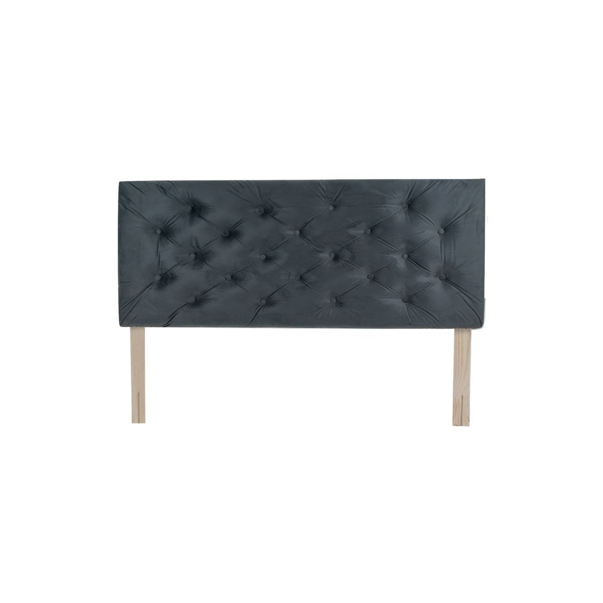 MUEBLES HVM - Respaldo HVM 2P Felpa Negro