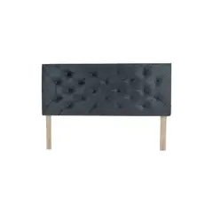 MUEBLES HVM - Respaldo HVM 2P Felpa Negro