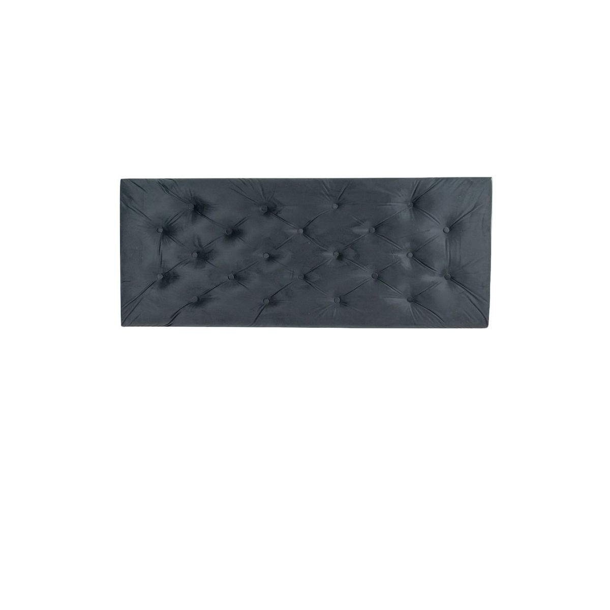 MUEBLES HVM - Respaldo HVM 2P Felpa Negro