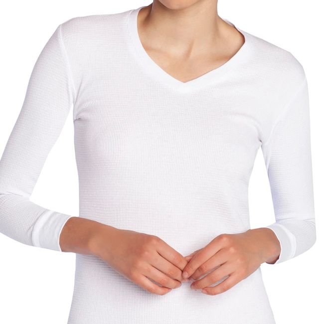 EVERSO - Pack6 Camiseta De Mujer Manga Larga De Algodón