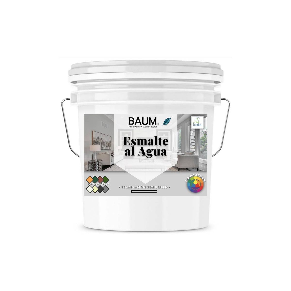 BAUM - TINETA PINTURA ESMALTE AL AGUA - BLANCO 1-P