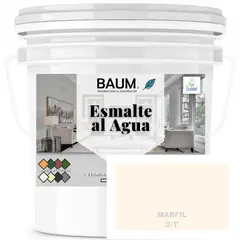 BAUM - TINETA PINTURA ESMALTE AL AGUA - MARFIL 2-T