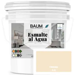 BAUM - TINETA PINTURA ESMALTE AL AGUA - CREMA 2-D