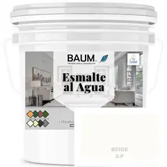 BAUM - TINETA PINTURA ESMALTE AL AGUA - BEIGE 2-P
