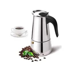 GENERICO - Cafetera Italiana Inoxidable Cafetera Espresso 4 Tazas Coffe