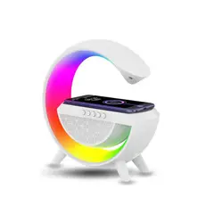 GENERICO - Lampara Mesa Inteligente Luces Bluetooh Cargador Inalambrica