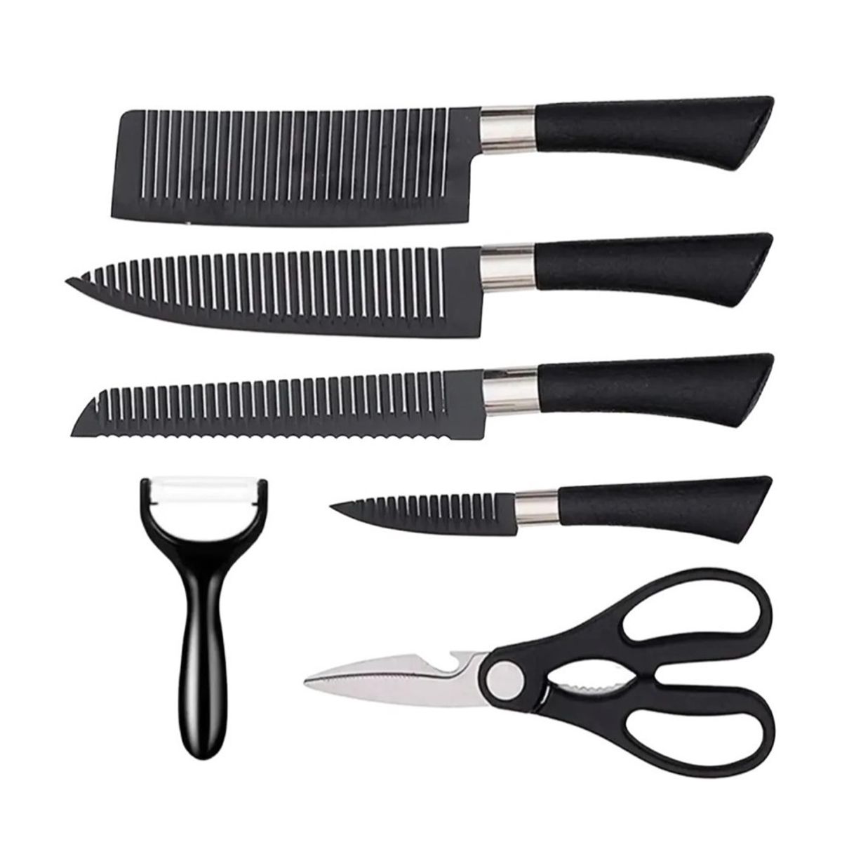 GENERICO - Set De Cuchillos De Cocina Antibacterial Cuchillo Cocina 6pz Zepter