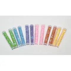 GENERICO - 6 Colores Lentejuela Mini Corazones Color Pastel 12 Piezas