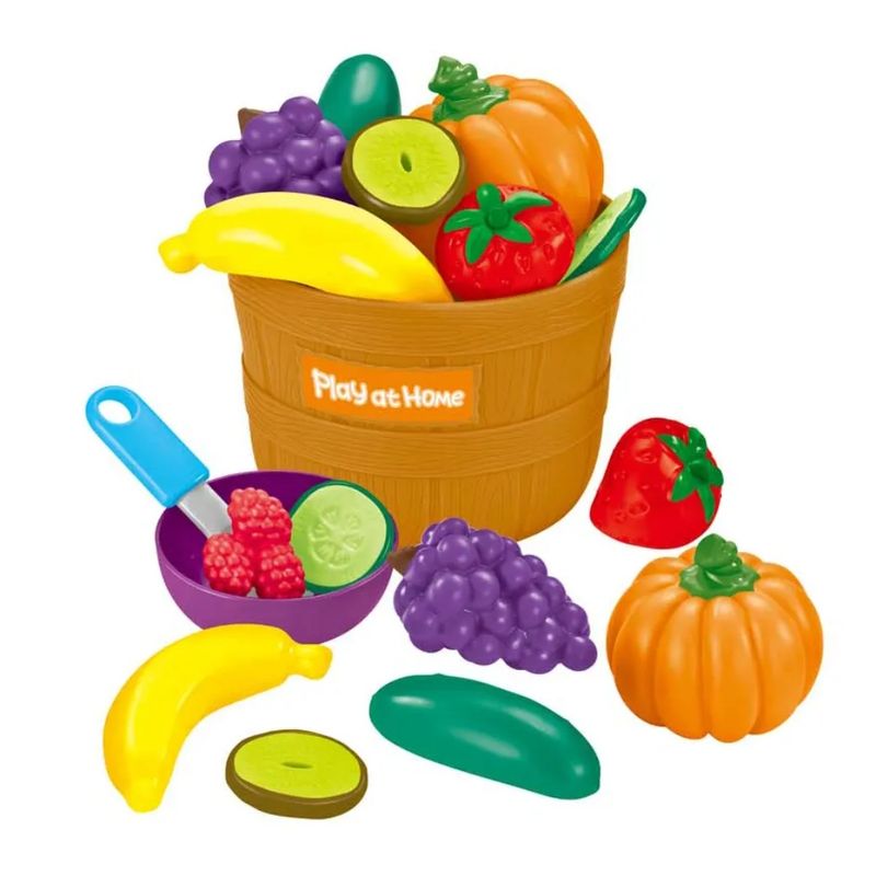 SPACEZAT - Canasto Frutas y Verduras 11 piezas Juguete Didáctico