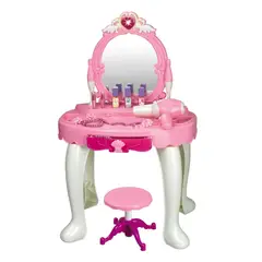 SPACEZAT - Mesa Tocador Infantil con Luces y Sonidos Rosa