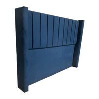 Respaldo a Piso HVM 2P Azul Felpa Tubular con brazos