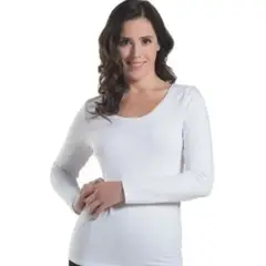 EVERSO - Pack6 Camiseta De Mujer Manga Larga De Algodón