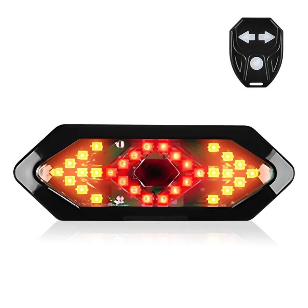 GENERICO - Luz Trasera Direccional Recargable Con Control Emergencia