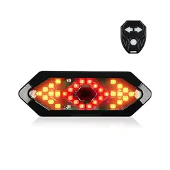 GENERICO - Luz Trasera Direccional Recargable Con Control Emergencia
