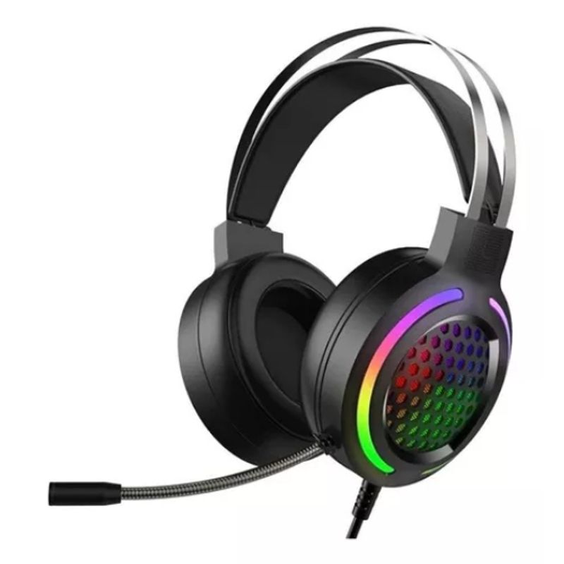 GENERICO - Audífono Gamer Microfono Luces Rgb As-60