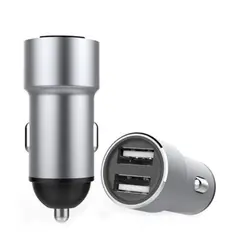 GENERICO - Cargador De Teléfono Para Auto Carga Rápida Plateado