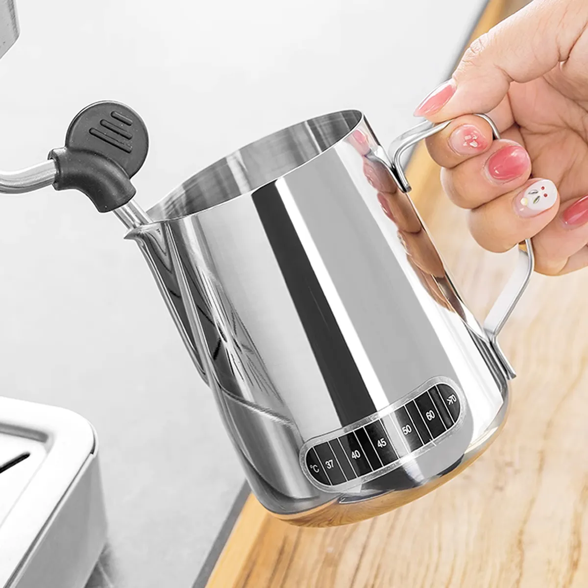 CHEFCHOICE - Jarra Espuma De Leche Para Texturizar Con Temporizador 900ml