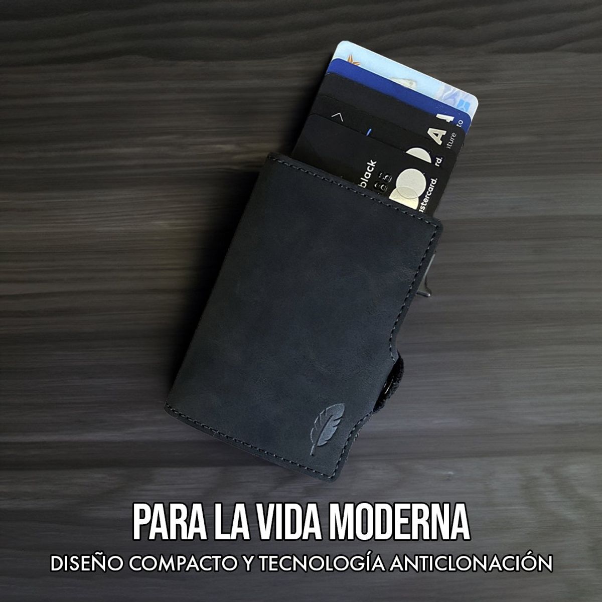 PARDAL - Billetera Pardal inteligente con tarjetero Protección anticlonación