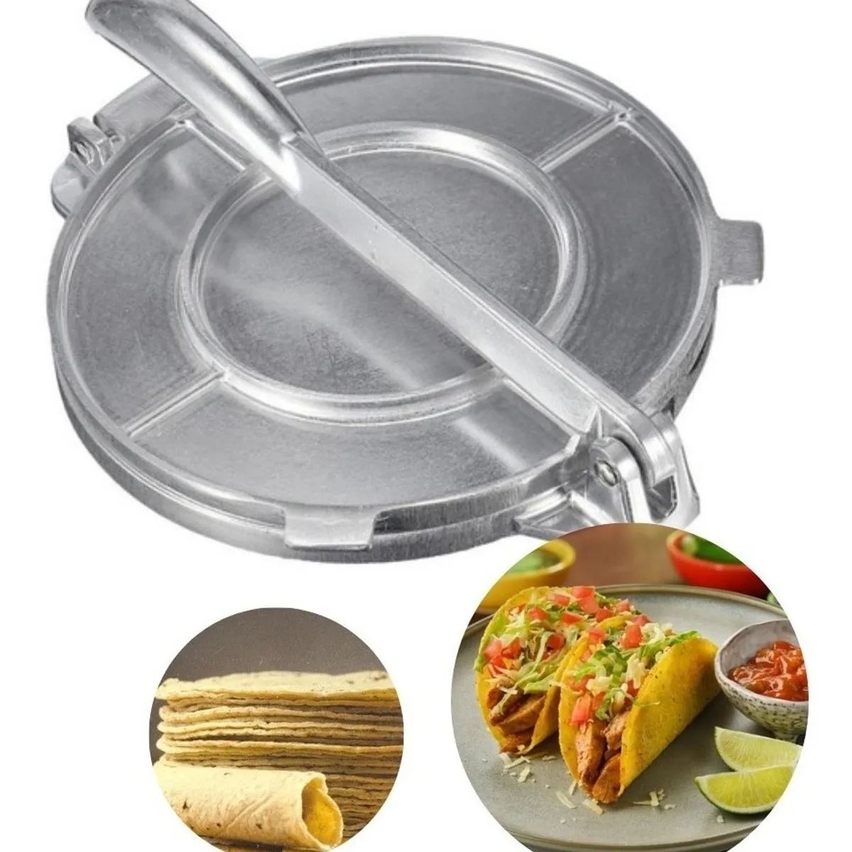 GENERICO - Prensa Para Tortillas 8 Pulgadas Cocina Acero Inoxidable…